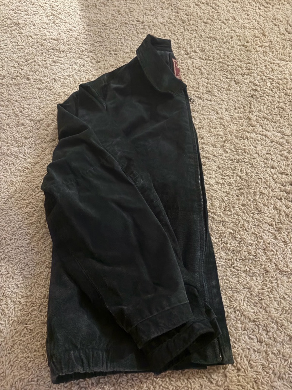 Men's Black Casual Zip-Front Jacket
